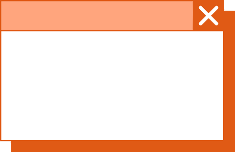 transparent ui mockup with orange frame and close icon - Download Free Stock Videos Pikwizard.com
