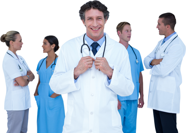 Transparent Group of Doctors Standing and Talking Health Care Concept - Download Free Stock Videos Pikwizard.com