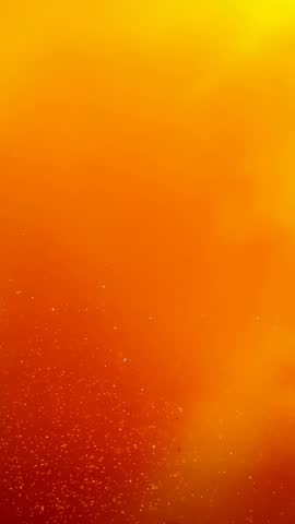 Vertical glowing orange particle haze drifting across ambient gradient for vertical video