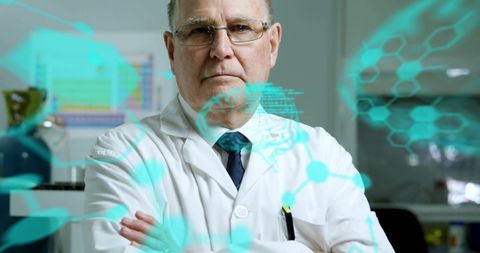 Senior Scientist Analyzing Data in Advanced Lab - Download Free Stock Images Pikwizard.com