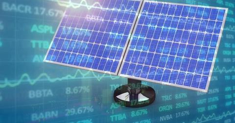 Solar Energy Meets Financial Data: A Future of Green Investments - Download Free Stock Images Pikwizard.com