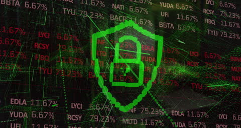 Digital Lock Illustrating Cybersecurity and Data Encryption