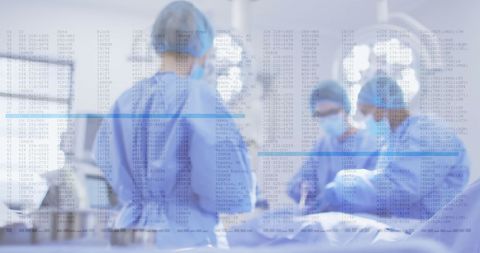 Surgeons Operating with Digital Data Overlay in Surgical Theater - Download Free Stock Images Pikwizard.com