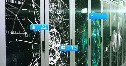 Futuristic Visualization of Social Media Interactions in Data Center