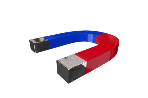 colorful red blue magnet on transparent background - Download Free Stock Videos Pikwizard.com