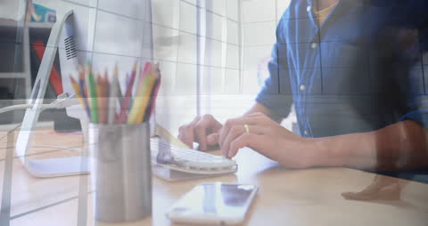 Digital Interface Overlay in Modern Office Interactions