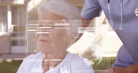 Caregiver Monitoring Elderly Health via Holographic Interface