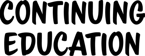 Transparent continuing education banner concept