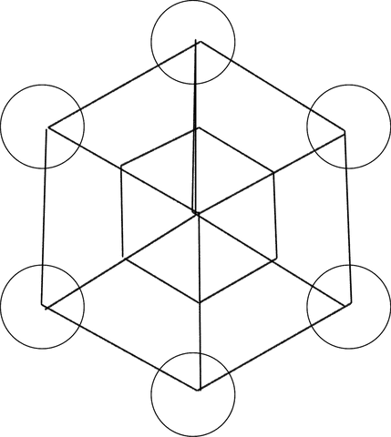 Black transparent geometric circles on white background