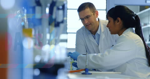 Diverse Scientists Collaborating in Research Laboratory