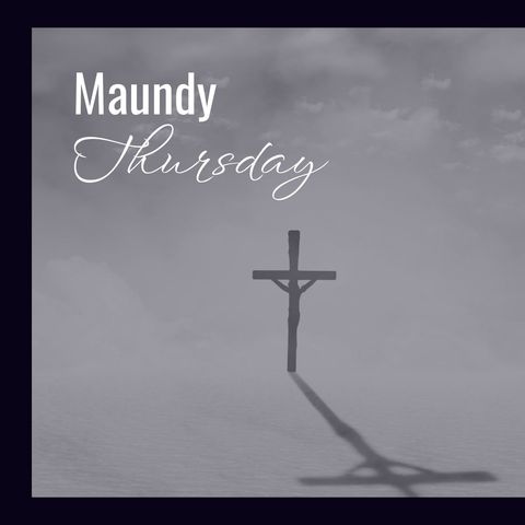 maundy thursday with cross shadow in cloudy sky - Download Free Stock Templates Pikwizard.com