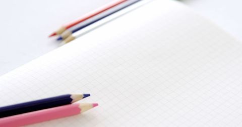 Colored Pencils and Graph Notebook for Education and Art - Download Free Stock Images Pikwizard.com