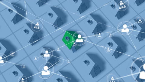 Digital Network Connections Over Housing Grid