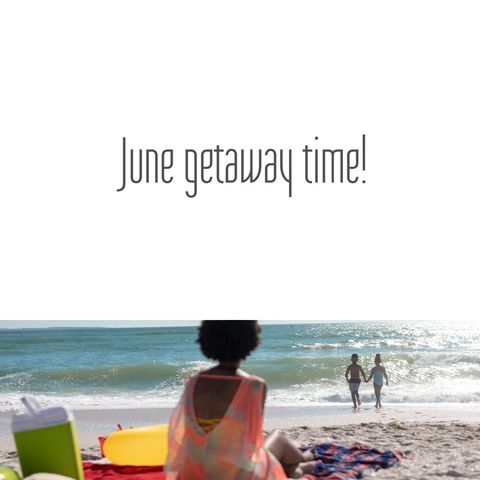 Family Enjoying Beach Day Together in Summer