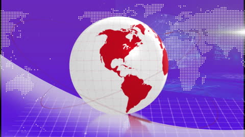 Digital Globe with Global Connection Theme