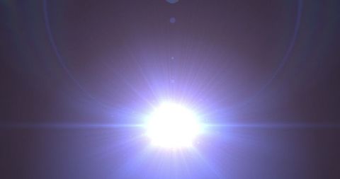 Bright Blue Light Burst in Darkness creating Lens Flare Effect - Download Free Stock Images Pikwizard.com