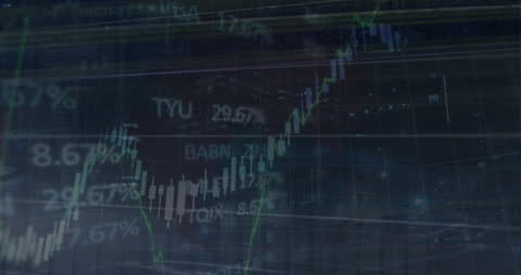 Financial Data and Urban Life Intersection Concept