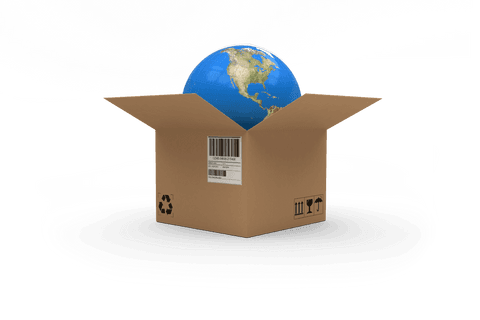 Transparent Globe Emerging from Cardboard Box - Download Free Stock Videos Pikwizard.com