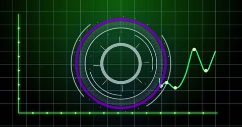 Futuristic Data Visualization and Graph Analytics on Green Interface - Download Free Stock Images Pikwizard.com