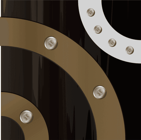 floating metallic rings on transparent background: futuristic design - Download Free Stock Videos Pikwizard.com