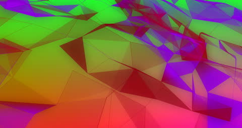Vibrant Abstract Geometric Shapes Network