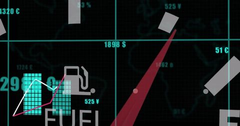 Abstract Technology Interface Displaying Financial Data - Download Free Stock Images Pikwizard.com