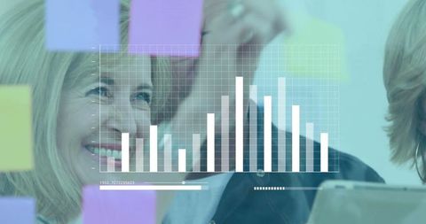 Successful Business Collaboration with Infographics Overlay