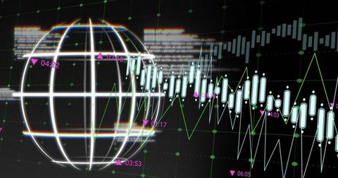 global financial data and technology visualization - Download Free Stock Images Pikwizard.com