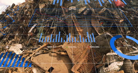 Cyber Monday Digital Overlay on Industrial Warehouse