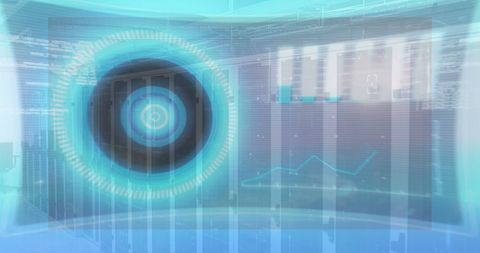Futuristic Digital Data Processing in Server Environment - Download Free Stock Images Pikwizard.com