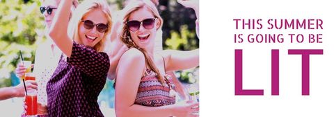 Joyful Friends Celebrating with Drinks at Summer Party