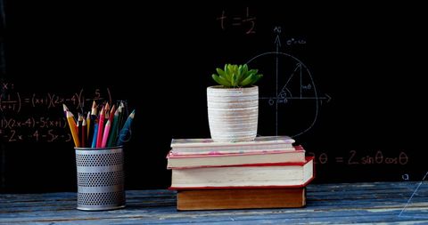 Mathematical Equations Intrigue with Books and Colors - Download Free Stock Images Pikwizard.com