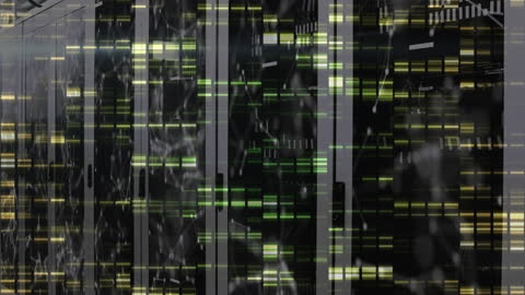 Futuristic Data Network with Vibrant Digital Interface