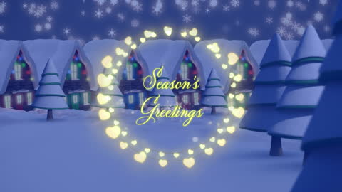Holiday Greetings Animated Magic Winter Wonderland