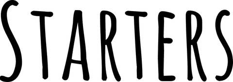 Minimalistic starters quote on transparent background