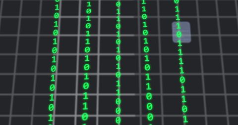 Digital Cloud Icon Over Binary Code Background - Download Free Stock Images Pikwizard.com