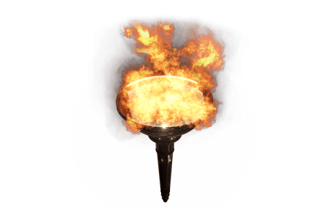 transparent burning sports torch with gravity defying flames - Download Free Stock Videos Pikwizard.com