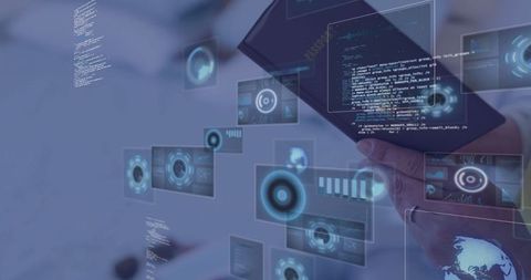 Digital Passport in Futuristic Virtual Space, Cybersecurity Innovation Concept