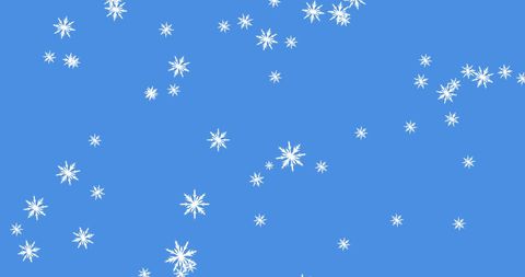 Glowing Snowflakes Falling on Blue Background - Download Free Stock Images Pikwizard.com