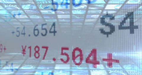 Global Financial Data Visualization with Digital Display - Download Free Stock Images Pikwizard.com