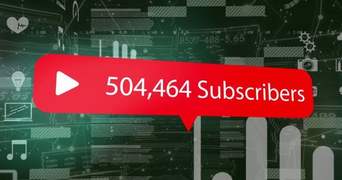 digital network reach icon with subscriber count - Download Free Stock Images Pikwizard.com