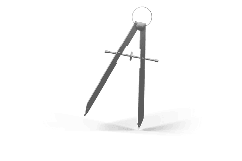 transparent drawing compass against white background - Download Free Stock Videos Pikwizard.com
