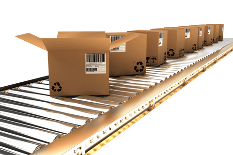 Transparent Boxes on Industrial Conveyor Belt in Motion - Download Free Stock Videos Pikwizard.com