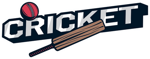 Minimalist Cricket Emblem Featuring Bat and Ball on Transparent Background