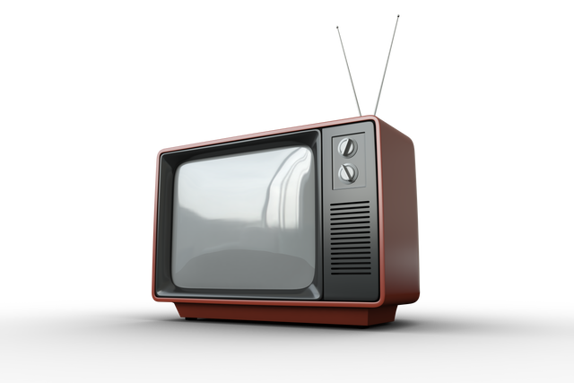 Retro TV Illustration on Transparent Background, Vintage Entertainment Device - Download Free Stock Videos Pikwizard.com