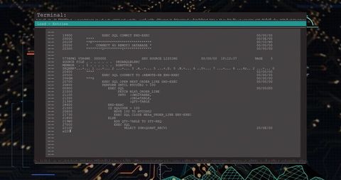 Data Processing Interface on Digital Circuit Board Background - Download Free Stock Images Pikwizard.com