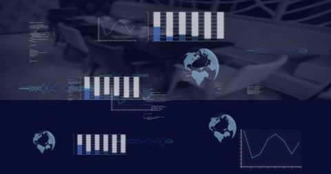 Digital interface with business analytics in conference room