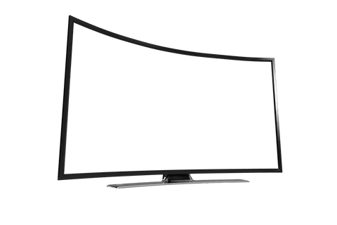 transparent modern television isolated on white background - Download Free Stock Videos Pikwizard.com