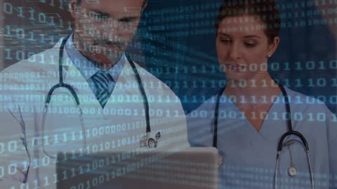 Doctors Analyzing Digital Data for Patient Management
