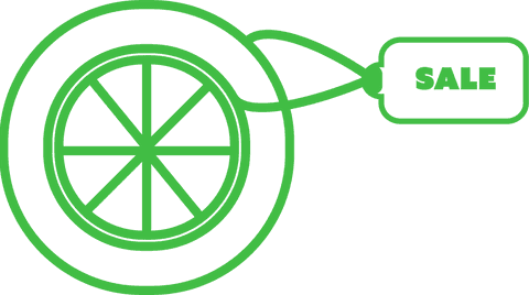 vector sale tag on wheel illustration transparent background - Download Free Stock Videos Pikwizard.com